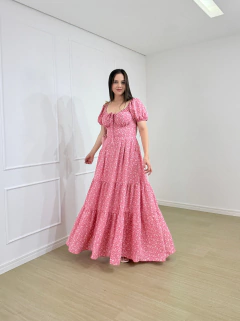VESTIDO LONGO FLORAL RAQUEL na internet