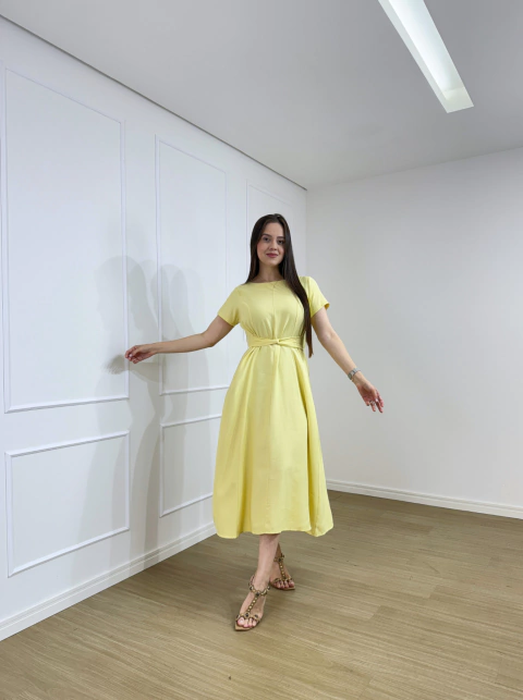 VESTIDO MIDI EVASE SENSORIAL ADELE na internet