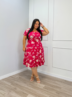 VESTIDO MIDI DUAS MARIAS ESTAMPADO PLUS - comprar online