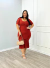 VESTIDO MIDI TRICOT MODAL TRANÇADO - loja online