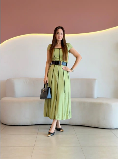 VESTIDO MAX MIDI LINHO MICHAELE
