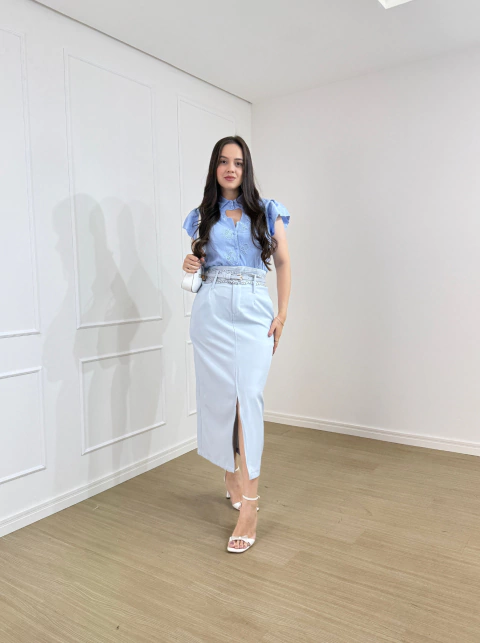 SAIA LONGUETE SENSORIAL C/ CINTO BRENDA - loja online