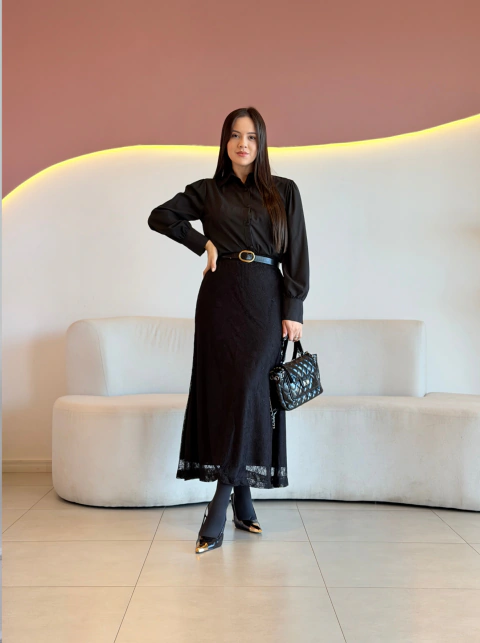 SAIA MAX MIDI RENDA JOYCE - comprar online