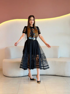 SAIA MAX MIDI RENDA ALESSANDRA