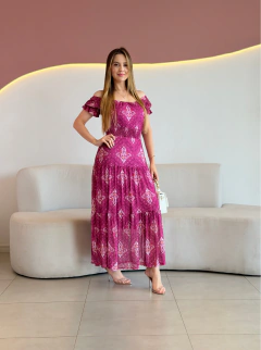 VESTIDO LONGUETE TULE ESTAMPADO LILIAN