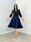 VESTIDO MIDI MANGA PRINCESA na internet