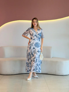 VESTIDO LONGUETE TULE ESTAMPADO ARIANA