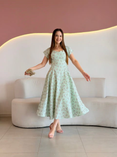 VESTIDO MAX MIDI FLORAL DRIELE