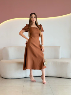 VESTIDO MIDI ALFAIATARIA KATE
