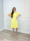 VESTIDO MIDI ALGODÃO GOLA ALTA