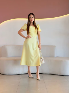 VESTIDO MIDI ALFAIATARIA KATE