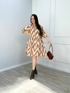 VESTIDO CURTO VISCOLINHO ESTAMPADO na internet