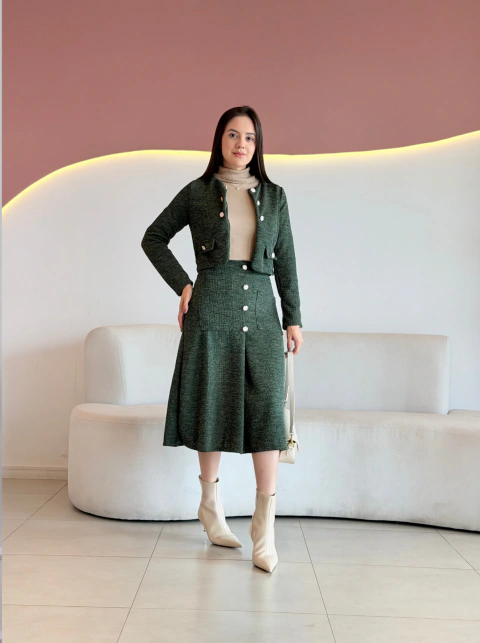 CONJUNTO MIDI TWEED ELENIR - comprar online