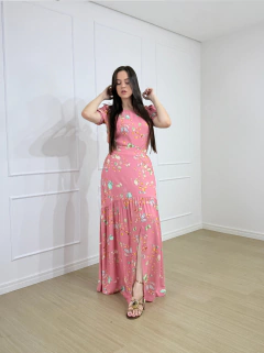 CONJUNTO VISCOLINHO LONGO FLORAL NIVA - comprar online