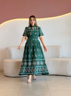 VESTIDO LONGUETE SENSORIAL ESTAMPADO SUELI