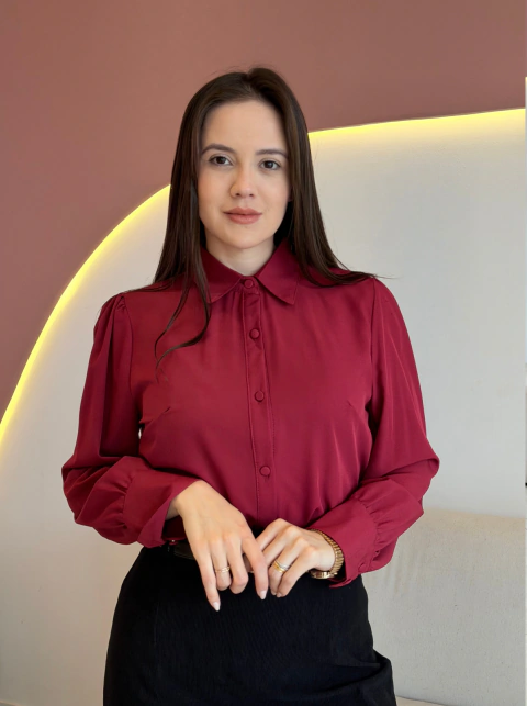 CAMISA MANGA LONGA CREPE CATARINA na internet
