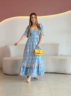 VESTIDO MAX MIDI LAISE BORDADO KATARINA