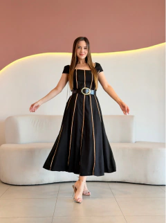 VESTIDO LONGUETE LINHO SILVANA
