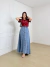 SAIA LONGA BOTÕES FRONTAIS JEANS SOFIA - comprar online
