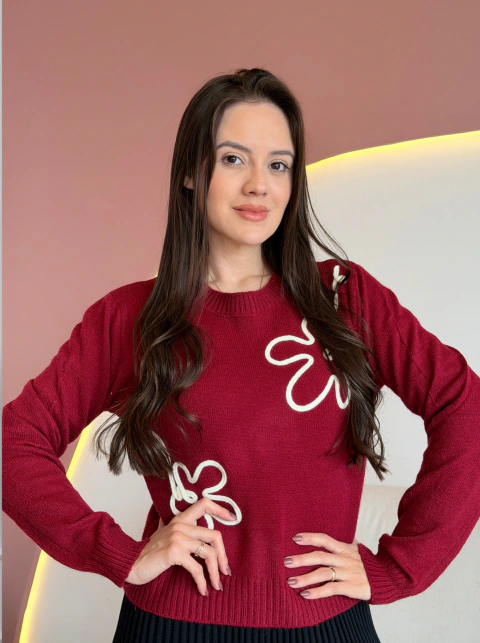 BLUSA MANGA LONGAL TRICÔ SELMA - loja online