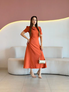 VESTIDO MAX MIDI ALFAIATARIA RAQUEL