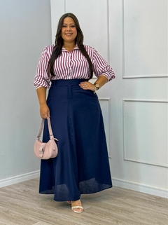 CAMISA MANGA LONGA LISTRADO PLUS - comprar online
