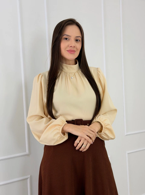CAMISA MANGA LONGA CREPE SIMONE na internet