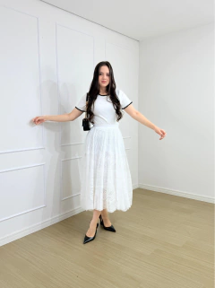 SAIA MIDI RENDA REBECA - comprar online