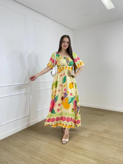 VESTIDO MAX MIDI ESTAMPADO PAMELA na internet