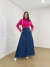 SAIA LONGA JEANS BOTÕES ENCAPADO - comprar online