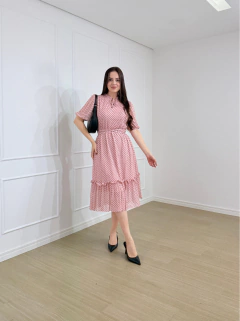 VESTIDO MIDI TULE POÁ LUZIA - comprar online