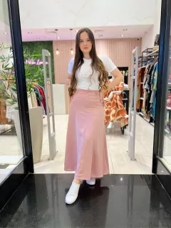 SAIA MIDI ALFAIATARIA RISCA DE GIZ
