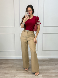 CALÇA ALFAIATARIA PANTALONA C/ CINTO na internet