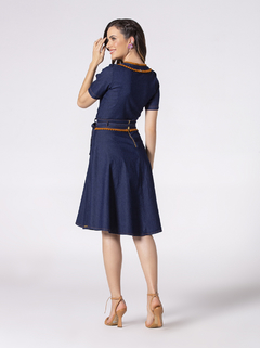 blusa jeans laura rosa