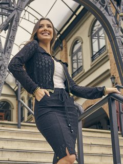 BOMBER PRETO CAMILA TATA MARTELLO