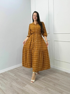 CHEMYSE LONGUETE VISCOLINHO XADREZ -  Natália Lourenço | Moda Feminina e Acessórios