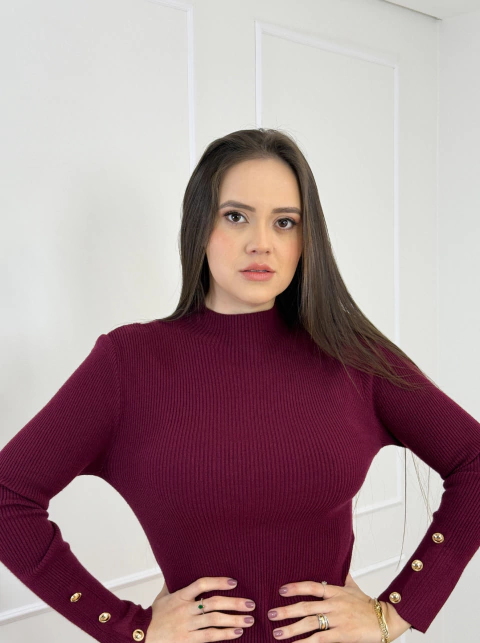 BLUSA MANGA LONGA LÂNZINHA BOTÕES - comprar online