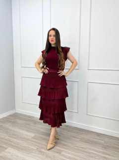 SAIA MIDI PLISSADA C/ MARIAS - comprar online