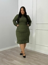 VESTIDO MIDI CANELADO MANGA LONGA na internet