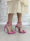 SCARPIN SUEDE PEDRARIAS ROSA SALTO 11cm