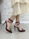 SCARPIN SUEDE PEDRARIAS MARSALA SALTO 11cm