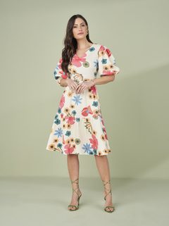 vestido estampado titanium jeans