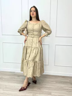 VESTIDO MIDI COURO DÉBORA -  Natália Lourenço | Moda Feminina e Acessórios