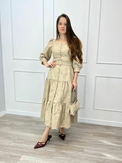 VESTIDO MIDI COURO DÉBORA