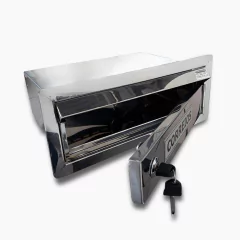 CAIXA DE CORREIO INOX PARA CHUMBAR NO MURO COM ACESSO FRONTAL - comprar online
