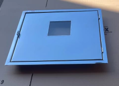 Tampa de Inox com visor de vidro para Hidrômetro - comprar online