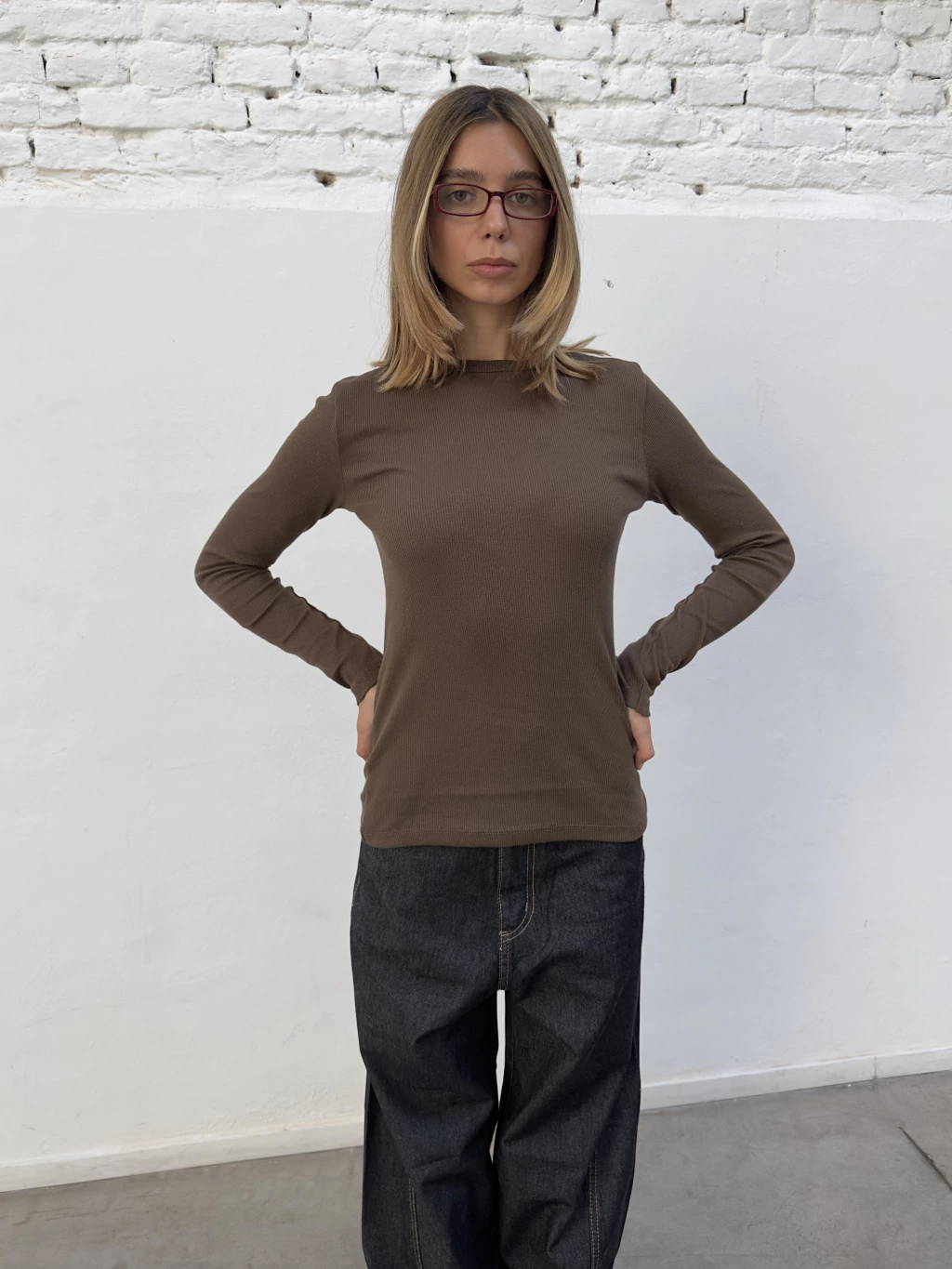 CAMISETA MORLEY LONG -LATTE