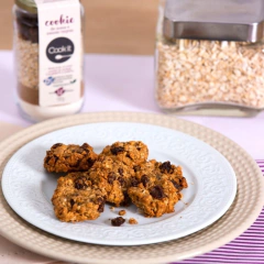 Cookie de Aveia e Passas Negras (Rende 12 cookies)