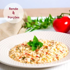 Risoto de Tomate Seco, Alho Poró e Manjericão (Rende 4 porções) - comprar online