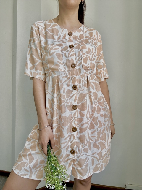 Vestido Hellen Beige